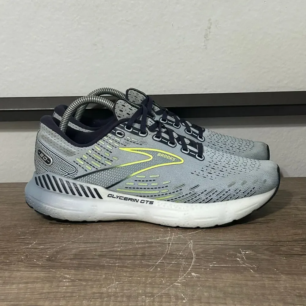Brooks Glycerin GTS 20 Women’s Athletic Running Shoes Sneakers Size 10 Blue
